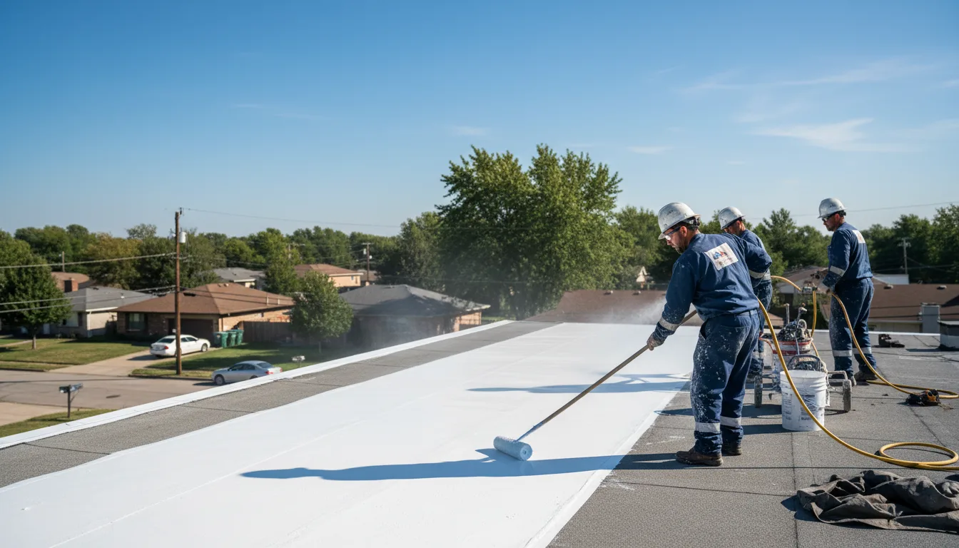 Commercial roof coating in Stokesdale, NC near me
